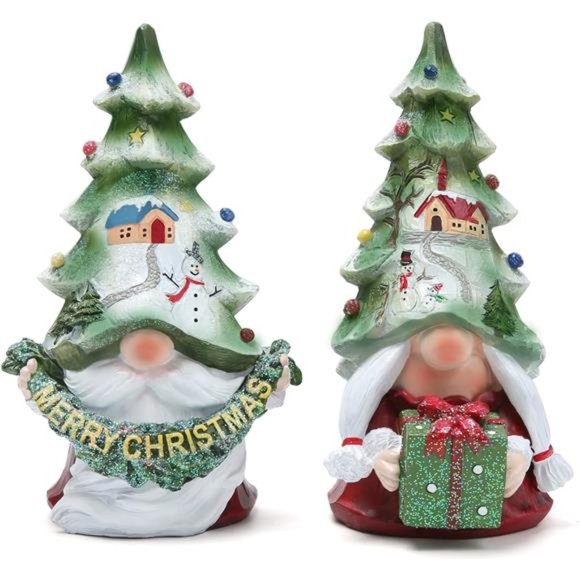 2pcs Christmas Gnomes Decorations Handmade Scandinavian Gnomes Ornaments - Picture 2 of 7